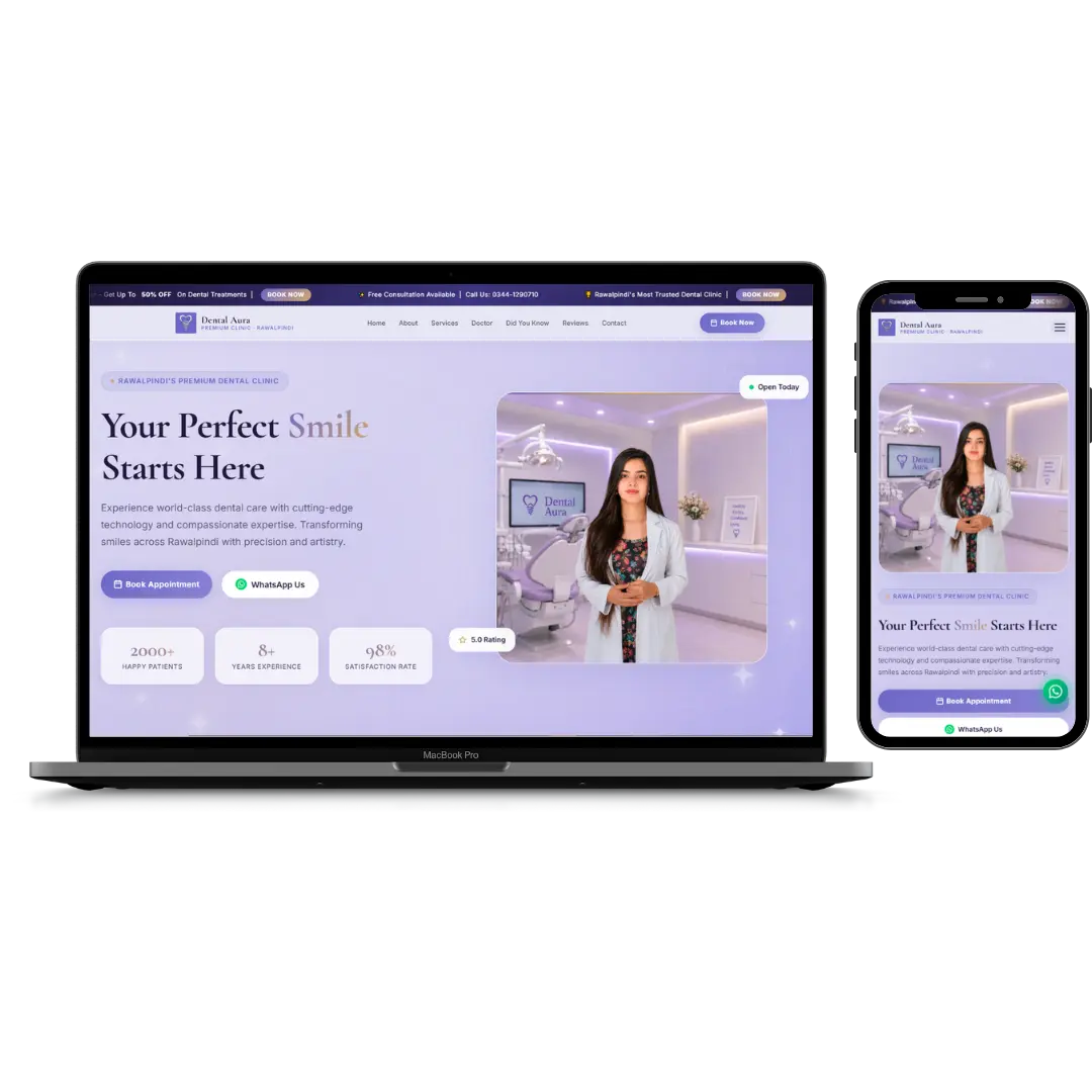 DentalAura Website